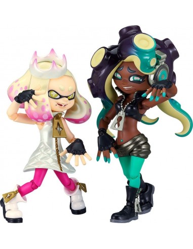 19783-Figuras - Pack 2 Figuras Perla y Marina Splatoon 2: Off the Hook Figma 9-10cm-4571697180659