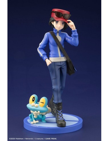 19769-Figuras - Figura Kalm & Froakie Pokémon ARTFXJ 1/7 Kotobukiya 20cm-4934054071654