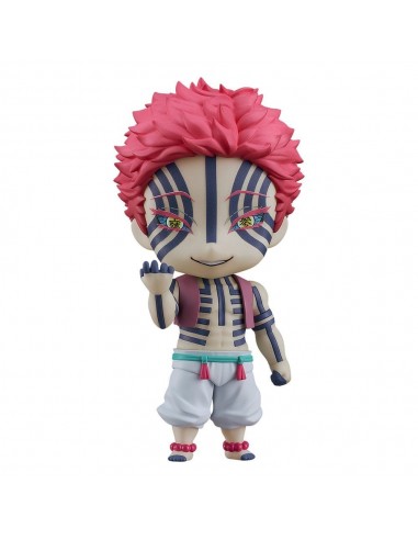 19750-Figuras - Figura Akaza Demon Slayer: Kimetsu no Yaiba Nendoroid 10cm-4580828663268
