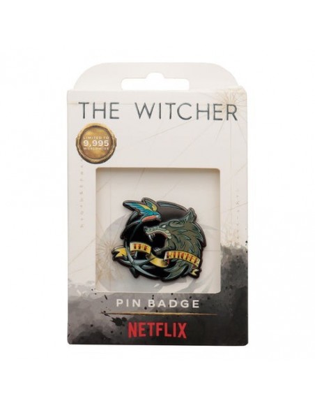 -20059-Merchandising - Pin Símbolo The Witcher Fanattik Edición Limitada-5060948295598