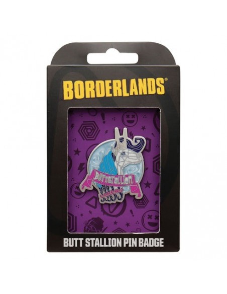 -20051-Merchandising - Pin Butt Stallion Borderlands Fanattik Edición Limitada-0840316425971
