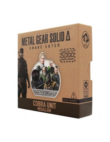 20050-Merchandising - Medallón Cobra Unit Metal Gear Solid Delta Fanattik Edición Limitada-5060948295758