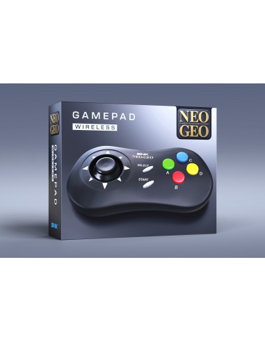 20109-Retro - NEOGEO AES+ Gamepad (Black)-4020628550325