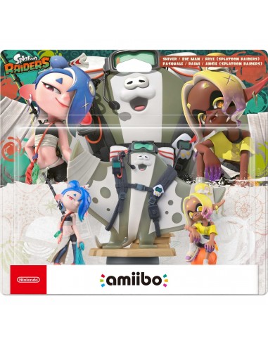 20152-Amiibos - Figura Amiibo Splatoon Raiders Bigman/Shiver/Frye (Colección Splatoon)-0045496381455