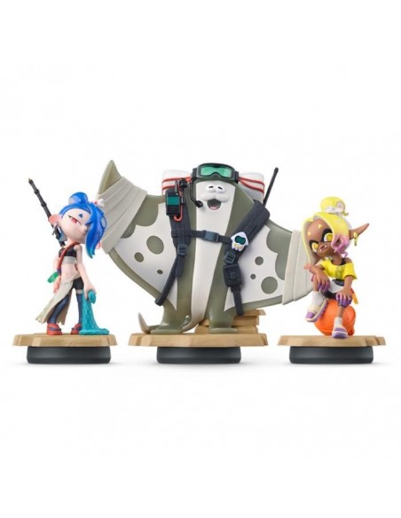 -20152-Amiibos - Figura Amiibo Splatoon Raiders Bigman/Shiver/Frye (Colección Splatoon)-0045496381455