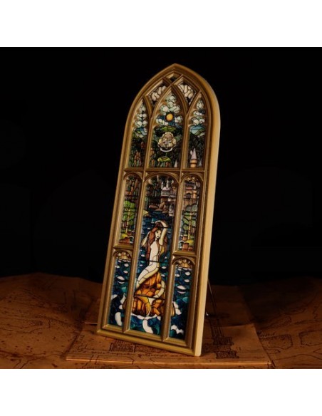 -20200-Merchandising - Harry Potter Mermaid Stained Glass Window Resin Plaque-5060948297820