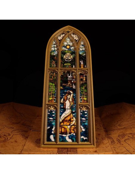 -20202-Merchandising - Harry Potter Mermaid Stained Glass Window Resin Plaque-5060948297820
