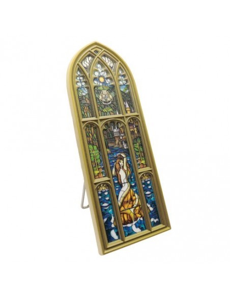 -20202-Merchandising - Harry Potter Mermaid Stained Glass Window Resin Plaque-5060948297820