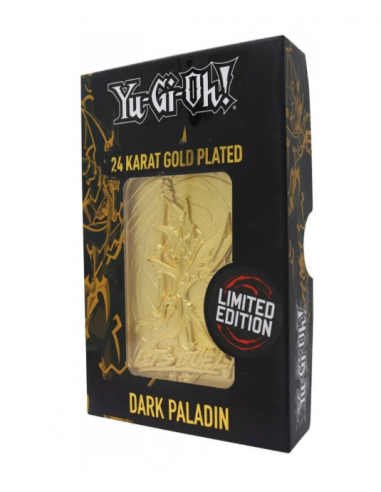 20226-Merchandising - Lingote Yu Gi Oh! Baño De Oro Dark Paladin Edicion Limitada-5060662467981