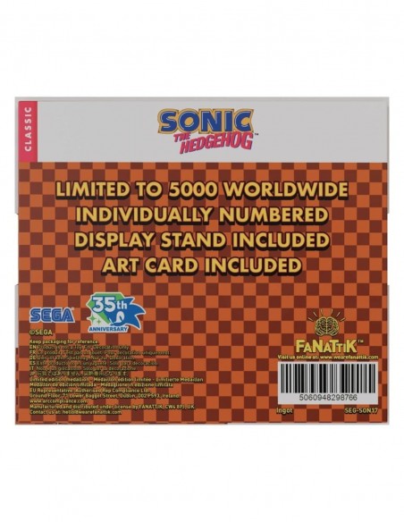 -19638-Merchandising - Medallón Logo Original Sonic the Hedgehog Edición Limitada Fanattik-5060948298766