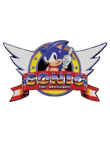 19638-Merchandising - Medallón Logo Original Sonic the Hedgehog Edición Limitada Fanattik-5060948298766