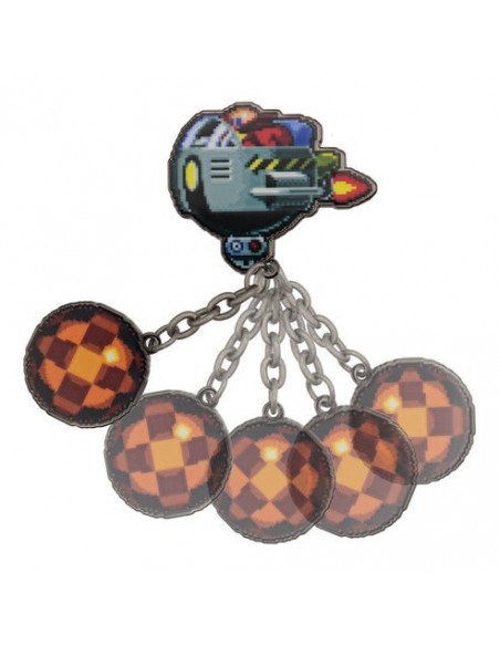 -20332-Merchandising - Pin Encadenado Dr. Eggman Egg Mobile Sonic The Hedgehog Edición Limitada Fanattik-5060948298759