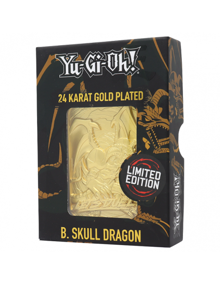 -20331-Merchandising - Réplica Carta Yu-Gi-Oh! B. Skill Dragon Oro Ed. Limitada Fanattik-5060662468025
