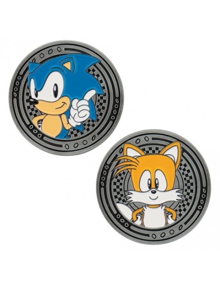 -20329-Merchandising - Moneda Sonic & Tails Sonic The Hedgehog Edición Limitada Fanattik-5060948298582