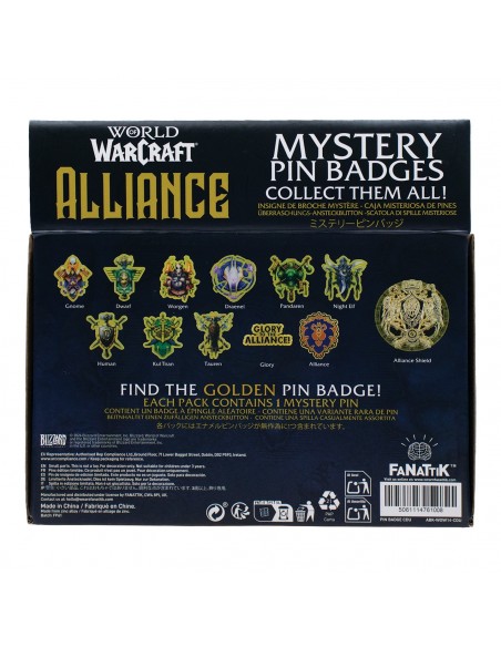 -20472-Merchandising - World of Warcraft - Alliance Mystery Pin Badge CDU featuring 12 Blind Boxes-5061114760995