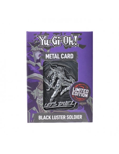 -20593-Merchandising - YuGiOh! Limited Edition Black Luster Soldier Metal Card-5060662466182