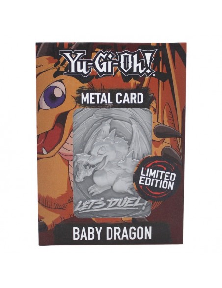 -20580-Merchandising - YuGiOh! Limited Edition Baby Dragon Metal Card-5060662466021