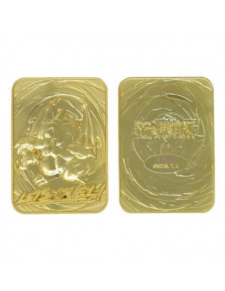 -20579-Merchandising - YuGiOh! Limited Edition 24k Gold Plated Baby Dragon Metal Card-5060662466038