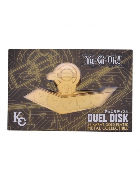 -20567-Merchandising - YuGiOh! 24K Gold Plated Duel Disk Mini Replica-5060948294508