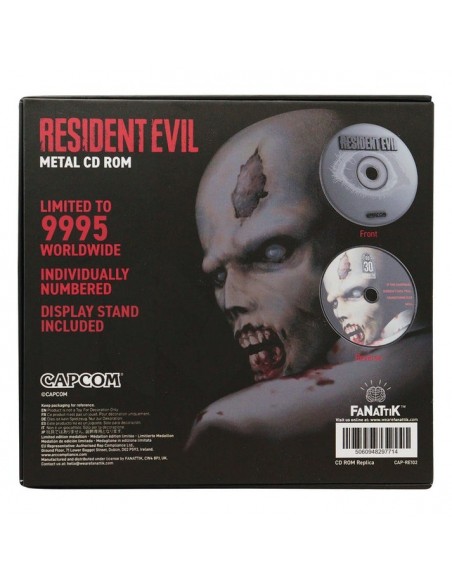 -20539-Merchandising - Réplica CD-ROM Resident Evil 30 Aniversario Edición Limitada Fanattik-5060948297714
