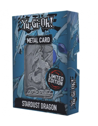 20619-Merchandising - Yu-Gi-Oh! Limited Edition Stardust Dragon Metal Card-5060662468056