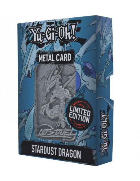 -20619-Merchandising - Yu-Gi-Oh! Limited Edition Stardust Dragon Metal Card-5060662468056