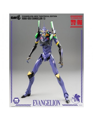 20630-Figuras - Figura Eva-13 Evangelion Robo-Dou ThreeZero 28cm-4895250813786