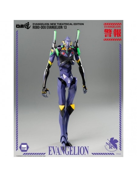 -20630-Figuras - Figura Eva-13 Evangelion Robo-Dou ThreeZero 28cm-4895250813786