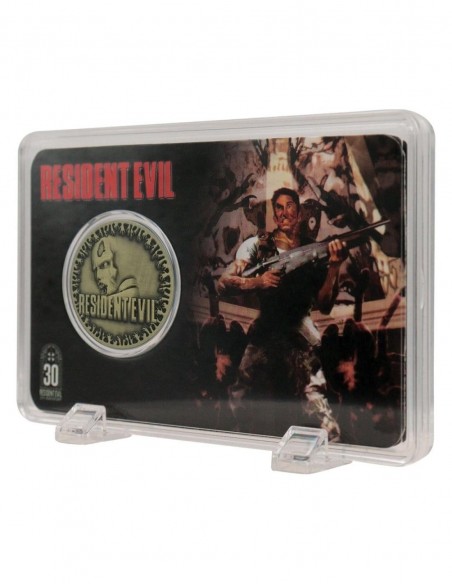 -20657-Merchandising - Resident Evil - 30th Anniversary Presentation Coin - Antique Brass Edition-5061114761039