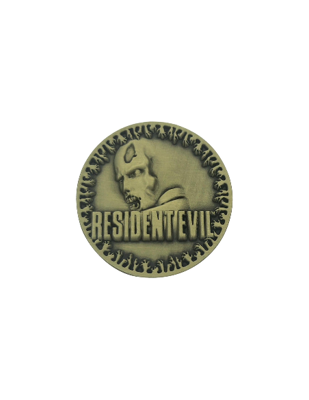 -20657-Merchandising - Resident Evil - 30th Anniversary Presentation Coin - Antique Brass Edition-5061114761039