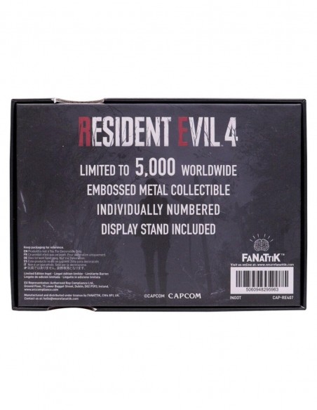 -20665-Merchandising - Set de 3 Réplicas Level 3 Keycards Resident Evil 4 Edición Limitada Fanattik-5060948295963
