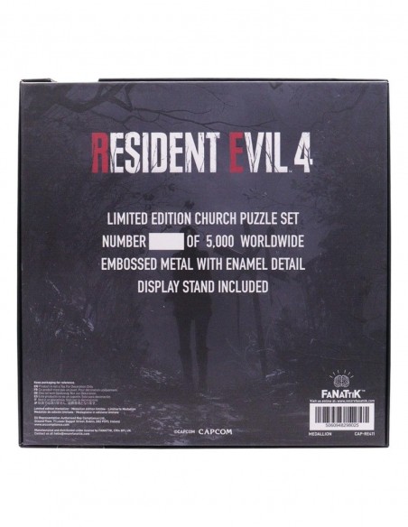 -20654-Merchandising - Réplica Church Puzzle Medallion Set Resident Evil 4  Edición Limitada Fanattik-5060948298025