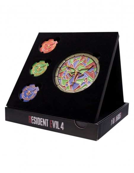 -20654-Merchandising - Réplica Church Puzzle Medallion Set Resident Evil 4  Edición Limitada Fanattik-5060948298025