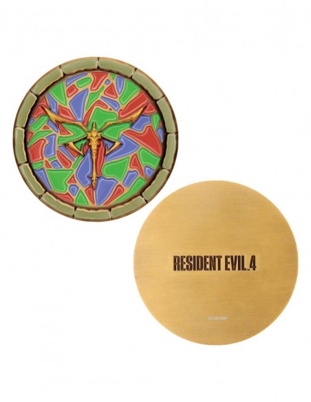 -20654-Merchandising - Réplica Church Puzzle Medallion Set Resident Evil 4  Edición Limitada Fanattik-5060948298025