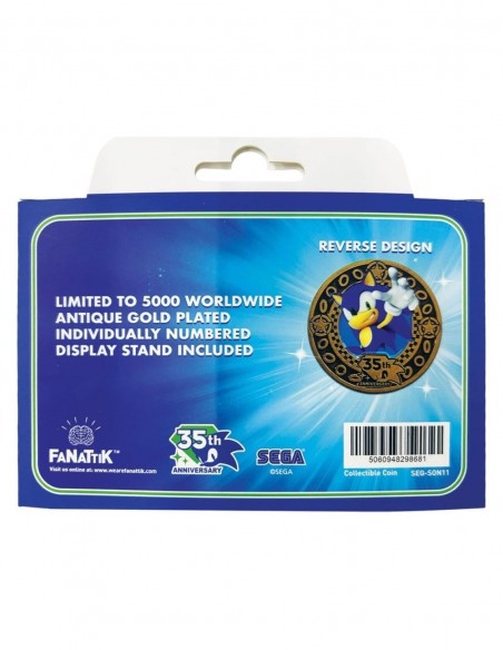 -20660-Merchandising - Sonic the Hedgehog – 35th Anniversary Limited Edition Presentation Coin-5060948298681