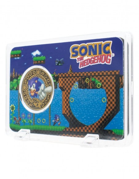 -20660-Merchandising - Sonic the Hedgehog – 35th Anniversary Limited Edition Presentation Coin-5060948298681