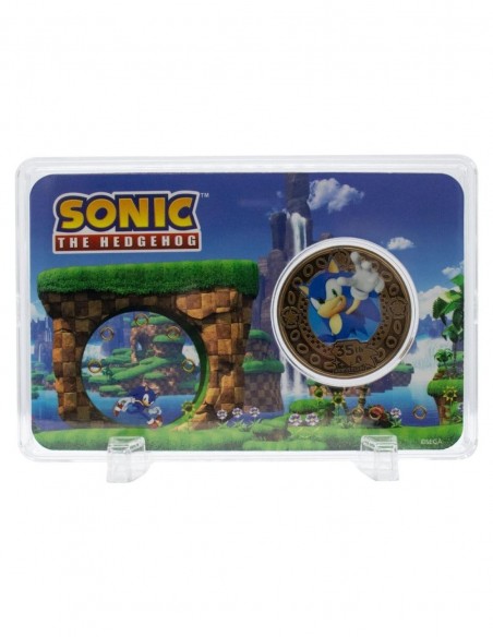 -20660-Merchandising - Sonic the Hedgehog – 35th Anniversary Limited Edition Presentation Coin-5060948298681