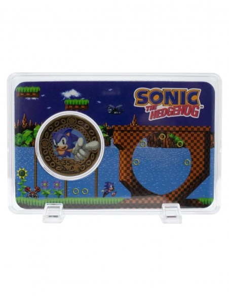 -20660-Merchandising - Sonic the Hedgehog – 35th Anniversary Limited Edition Presentation Coin-5060948298681