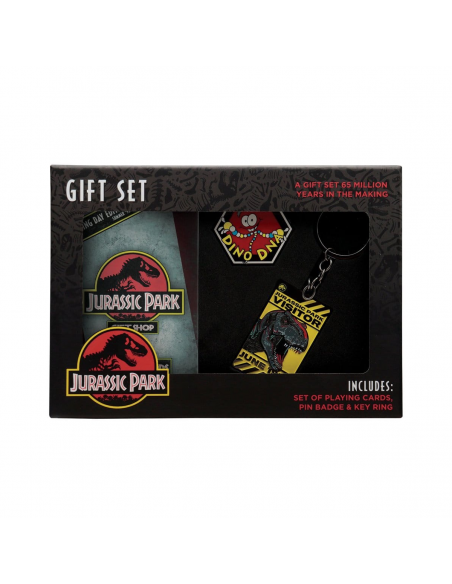 -20661-Merchandising - Set de Regalo Jurassic Pack Dino Set Fanattik-5060948298902