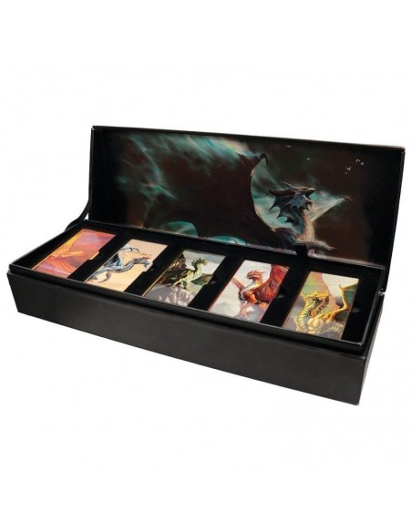-20655-Merchandising - Set de 5 Lingotes Metálicos Dragones Dungeons & Dragons Edición Limitada Fanattik-5060948297783
