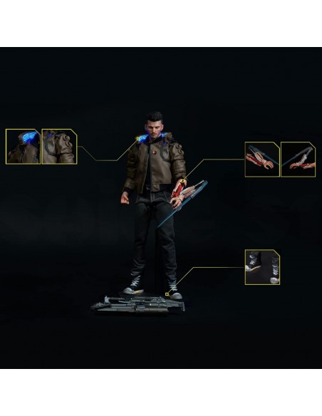 -16854-Figuras - Figura V Male Figura Articulada PVC Escala 1/6 Cyberpunk 2077 30.5 cm-0713929402885
