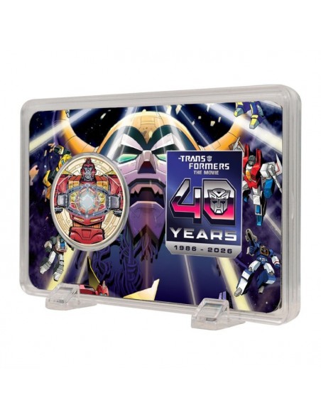 -20728-Merchandising - Transformers: The Movie – Limited Edition 40th Anniversary 24k Gold Plated Presentation Coin-5061114760933
