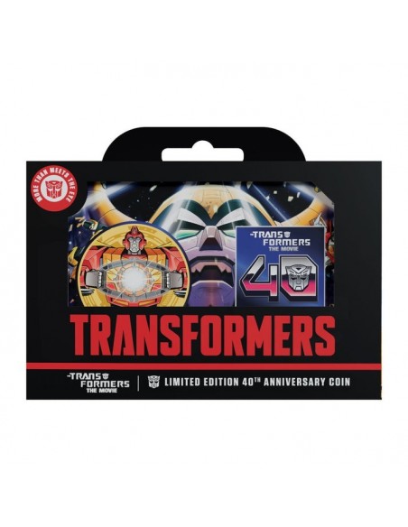 -20728-Merchandising - Transformers: The Movie – Limited Edition 40th Anniversary 24k Gold Plated Presentation Coin-5061114760933