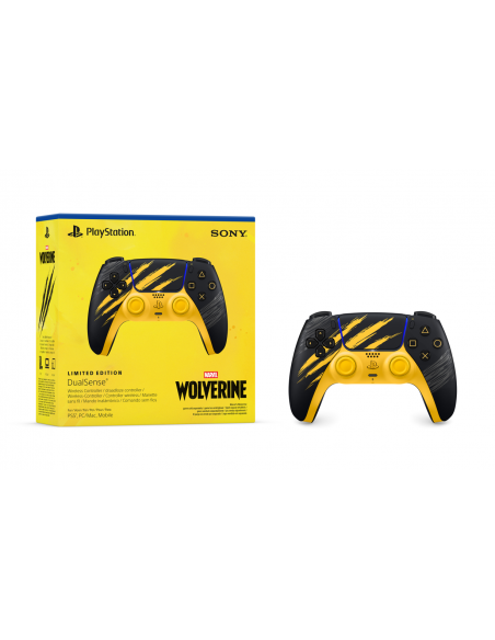 -20739-PS5 - Mando Dualsense Edición Limitada Marvel Lobezno Amarillo de Combate-0711719072034