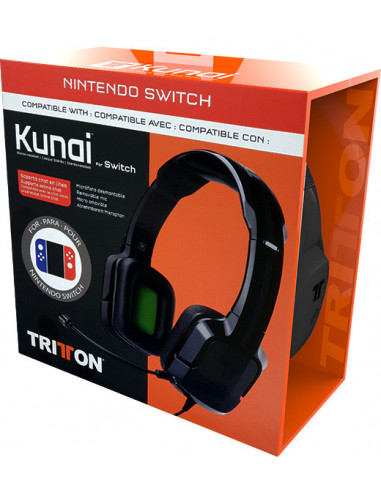 2289-Switch - Auricular Tritton Kunai Negro - Switch - -0728658051624