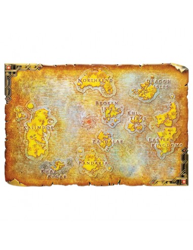 20812-Merchandising - World of Warcraft - Limited Edition Metal Map of Azeroth-5060948299787