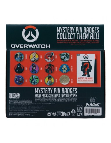 20888-Merchandising - Overwatch - Mystery Pin Badge CDU of 12 Blind Boxes-5061114760599