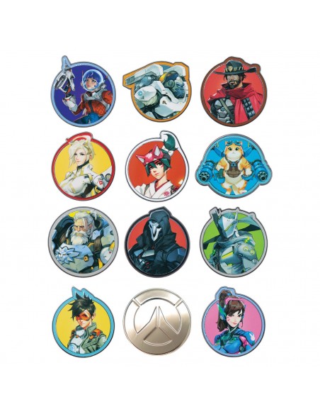 -20888-Merchandising - Overwatch - Mystery Pin Badge CDU of 12 Blind Boxes-5061114760599