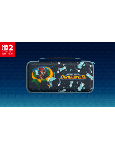 20905-Switch 2 - PlayTrek Travel Case NS2 Minecraft Dungeons II-0840454404036