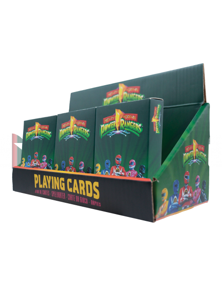 -21152-Merchandising - Power Rangers – Playing Cards CDU of 12 Packs-5061114761138